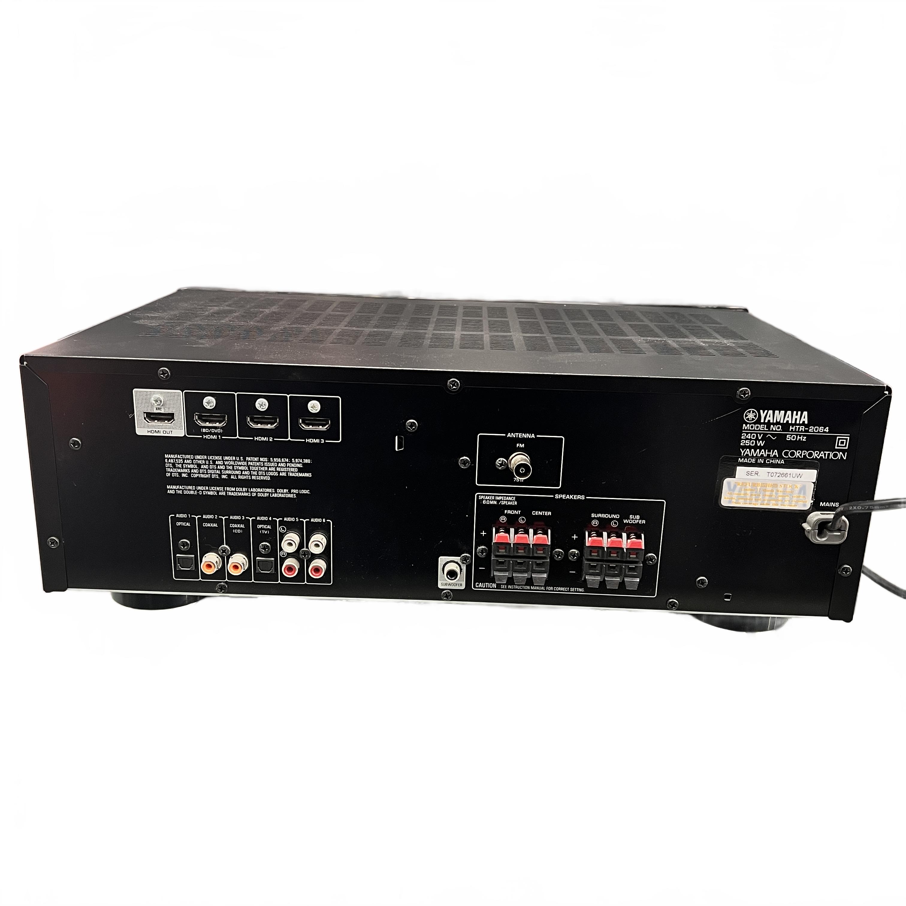 Yamaha HTR-2064 5.1-Channel AV Receiver Black (MK)