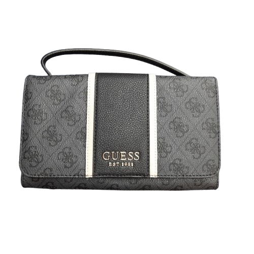 Guess Cathleen Wallet On String Handbag Black (LN)