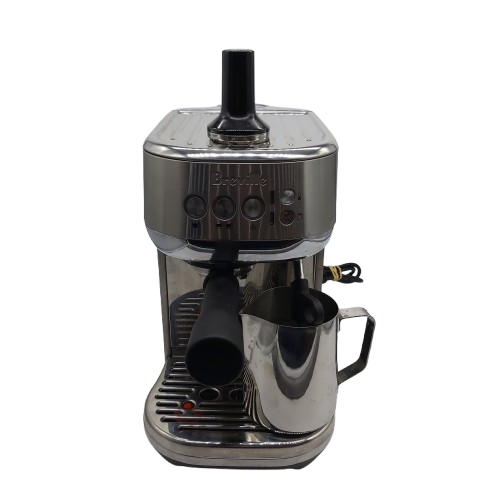 Breville Bambino Plus Espresso Coffee Machine BES500 BSS/A, Silver, Good Condition, With Milk Jug, Tamper, Portafilter + Tank (NA 1355201)