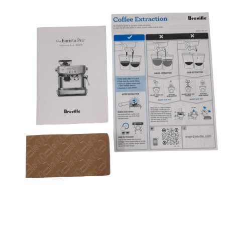 Breville – The Barista Pro Coffee Machine, Includes: All Attachments, Milk Jug, Filter, Manual, Like New Condition – GE