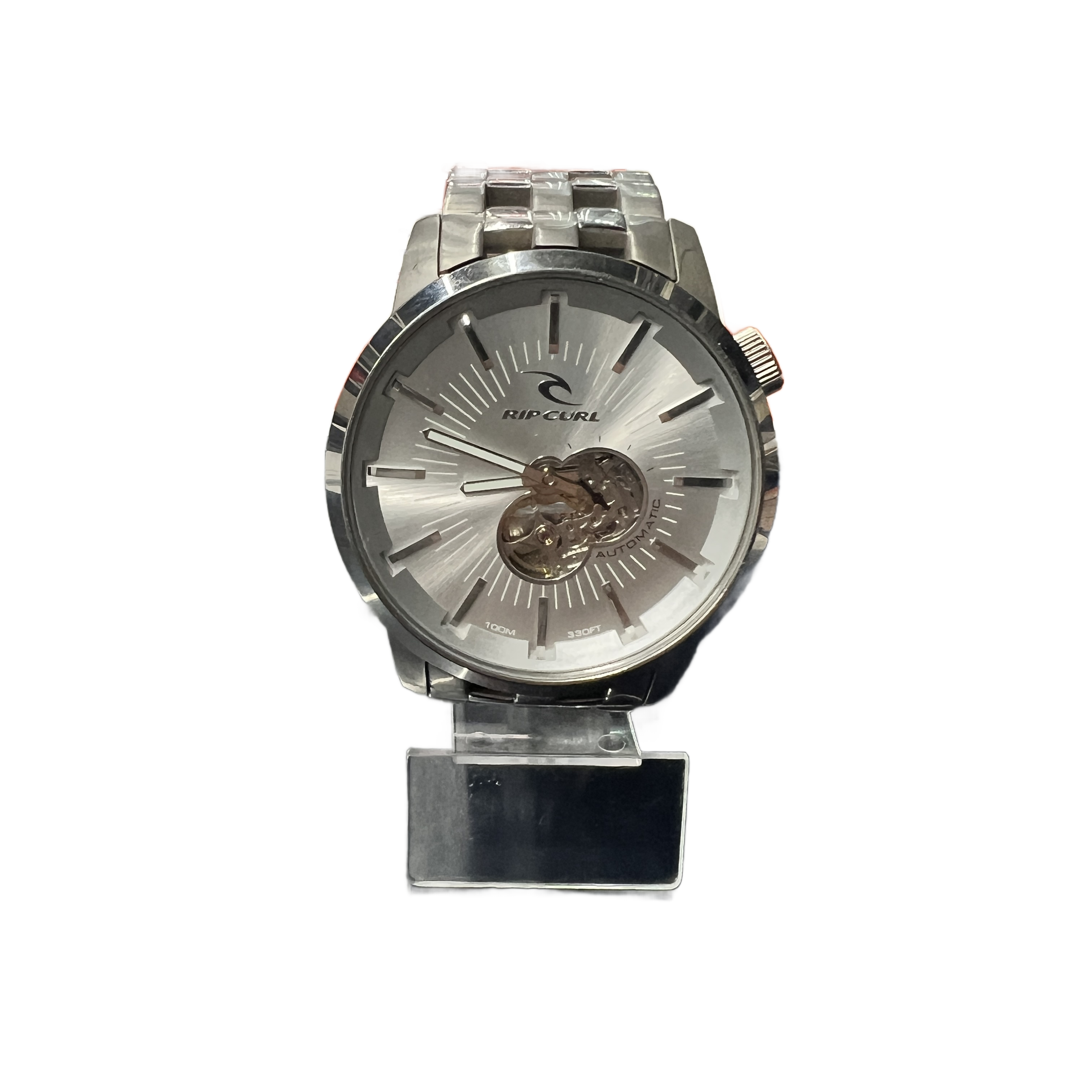 Rip Curl Detroit Automatic Watch A2405 Silver Stainless Steel Band (MK)