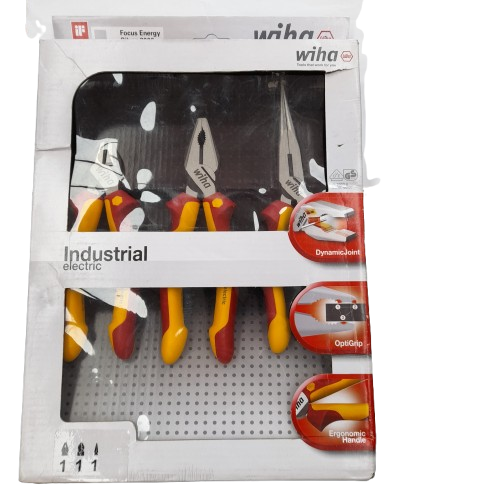 Wiha 3-Piece Industrial Electric Plier Set (MR)