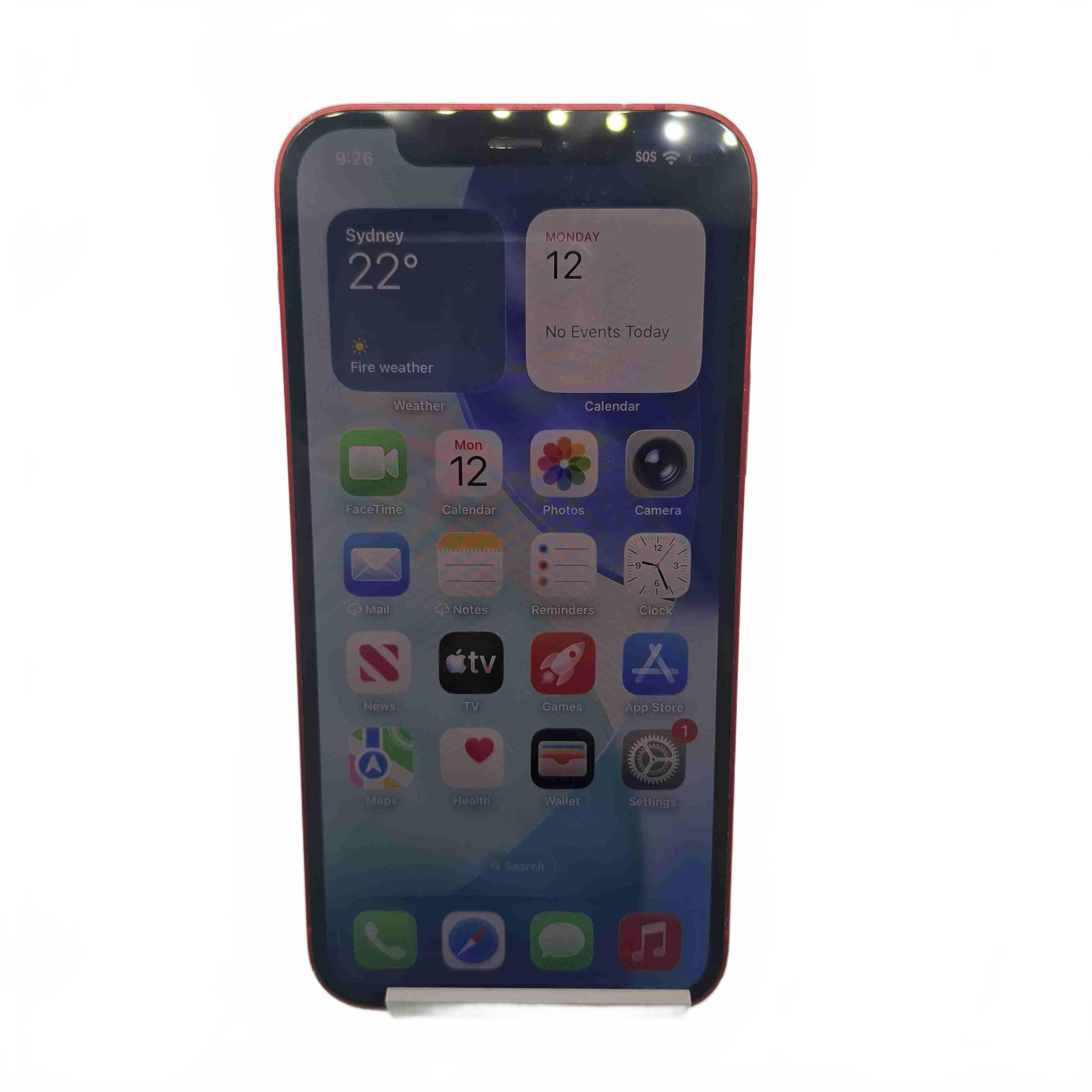 *SOLD AS IS* Apple iPhone 12 128GB Product Red A2403 Mobile Phone *Speakers Blown* (1432031)