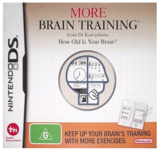 More Brain Training Nintendo Ds Cartridge Only Good Condition (CP)