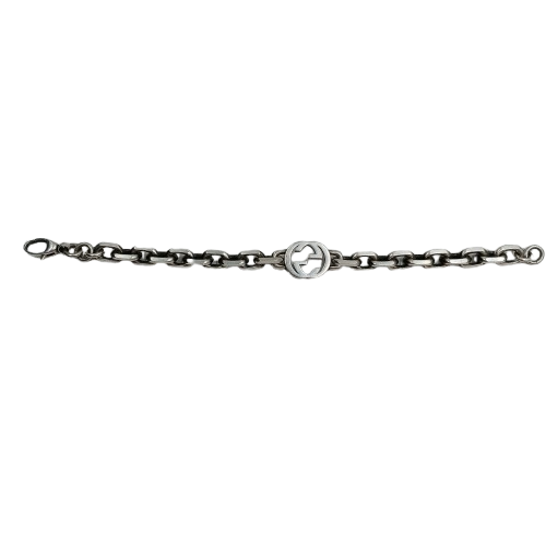Gucci Interlocking bracelet Silver 50.7gms (NA-1376889)