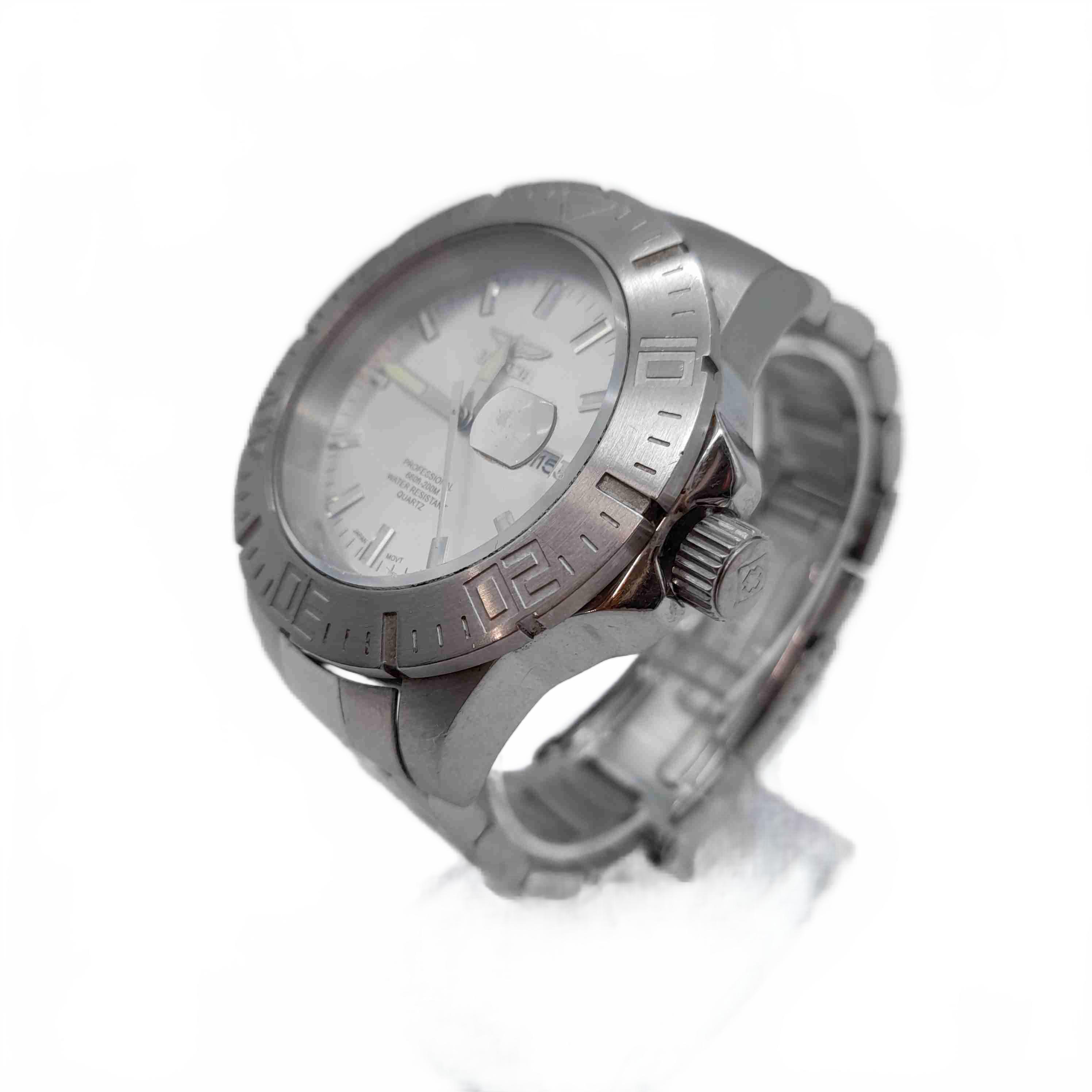 Invicta Pro Diver Watch 14048 Silver Stainless Steel Analogue In Great Ticking Working Condition (WL1429646)