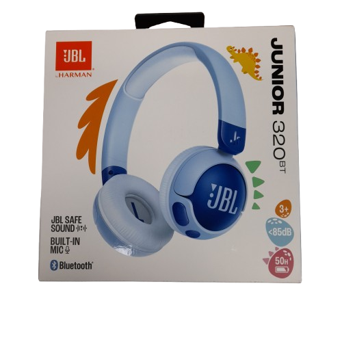 Jbl Junior 320Bt Wireless On-Ear Kids Headphones Blue (LN)