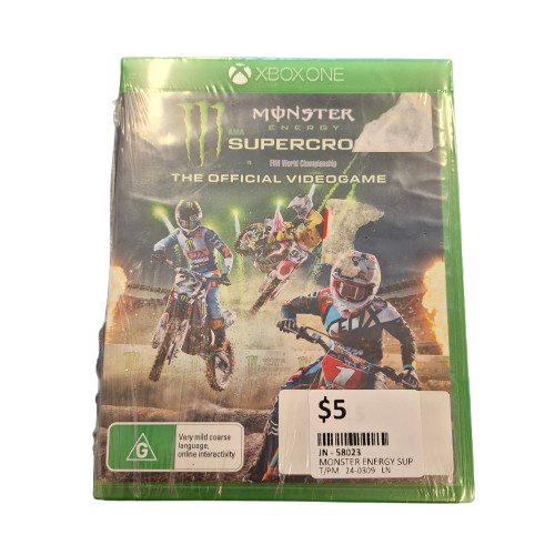 Monster Energy Supercross Xbox One Game Like New Still Sealed (JP-58023)