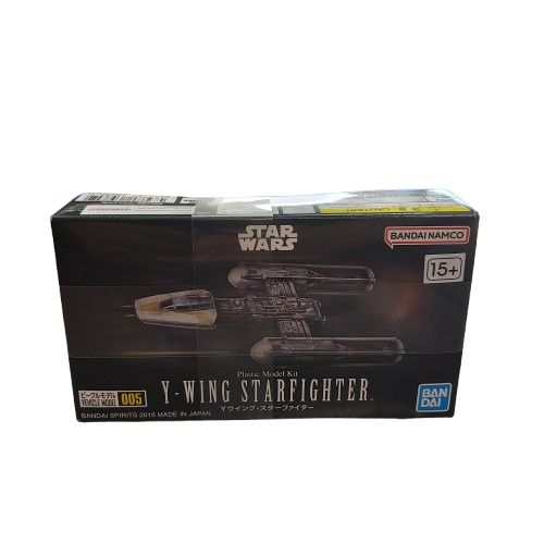 Bandai Namco Y-Wing Starfighter Vehicle Model 005 Plastic Model Kit 5065731, Like New In Box