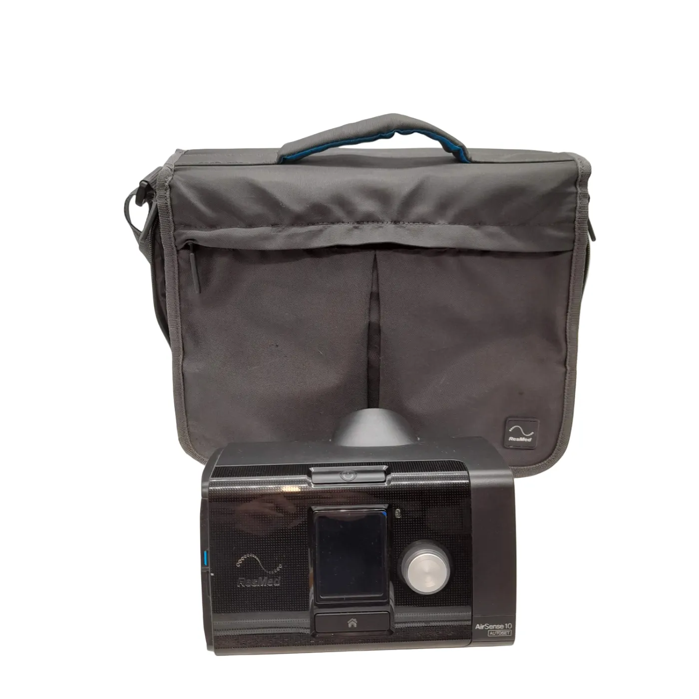 ResMed AirSense 10 AutoSet CPAP Machine Black/White with Case + Adapter + Hose  (WL 1354169)