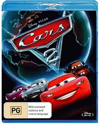 Cars 2 Blu Ray + DVD Good Condition