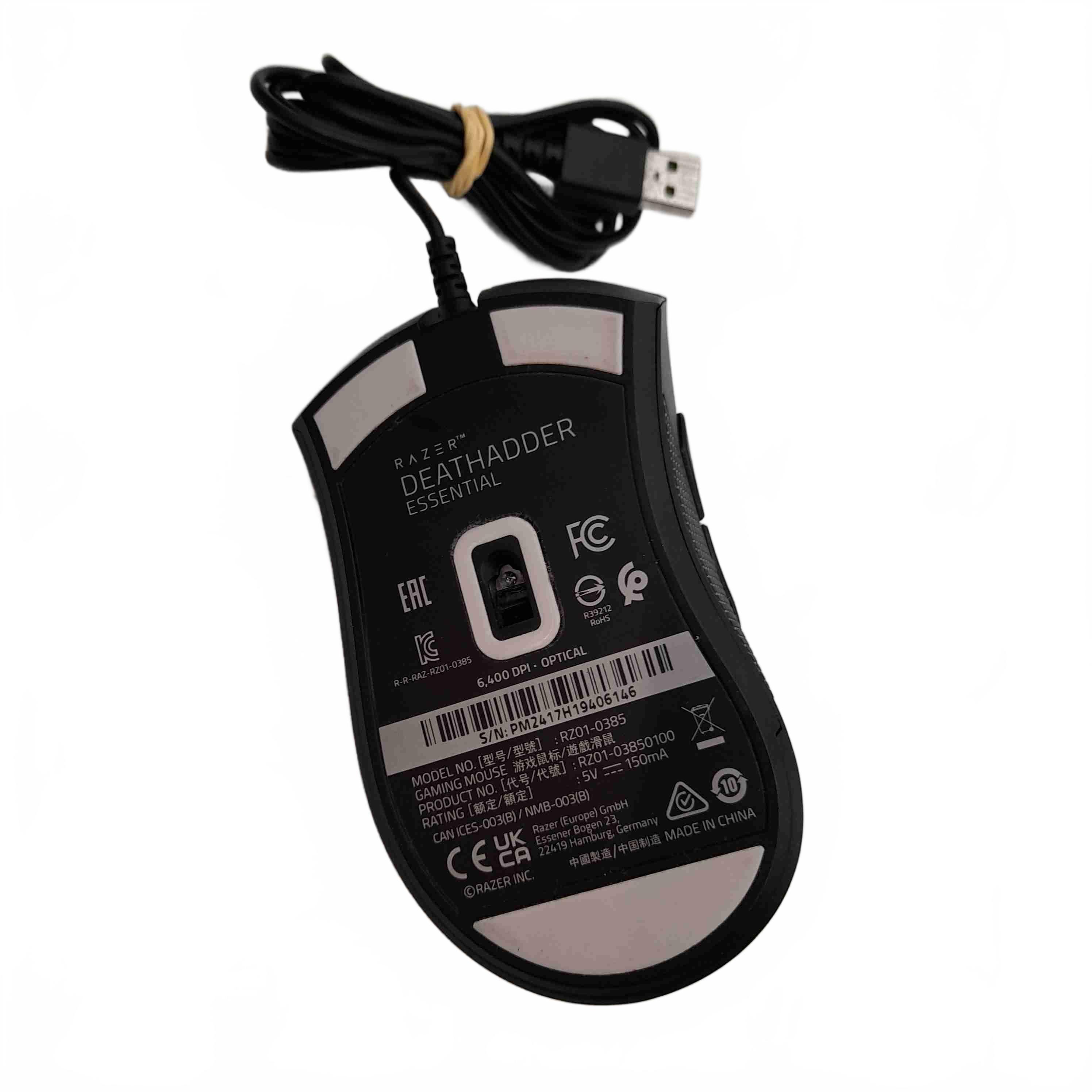 Razer DeathAdder Essential Gaming Mouse RZ01-0385 (WL 1433858)
