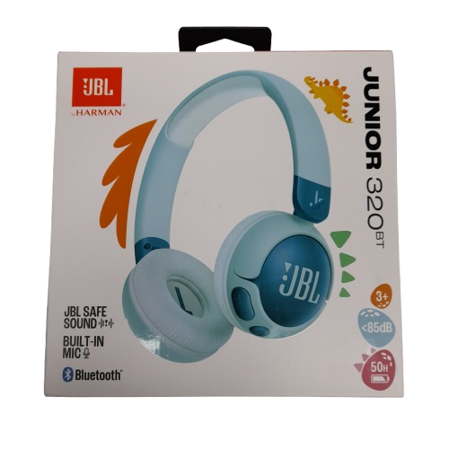 Jbl Junior 320Bt Wireless On-Ear Kids Headphones Blue (LN)