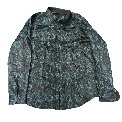 Tarocash Etinette Floral Mens Shirt Black Green *SIZE XL* (1429296)