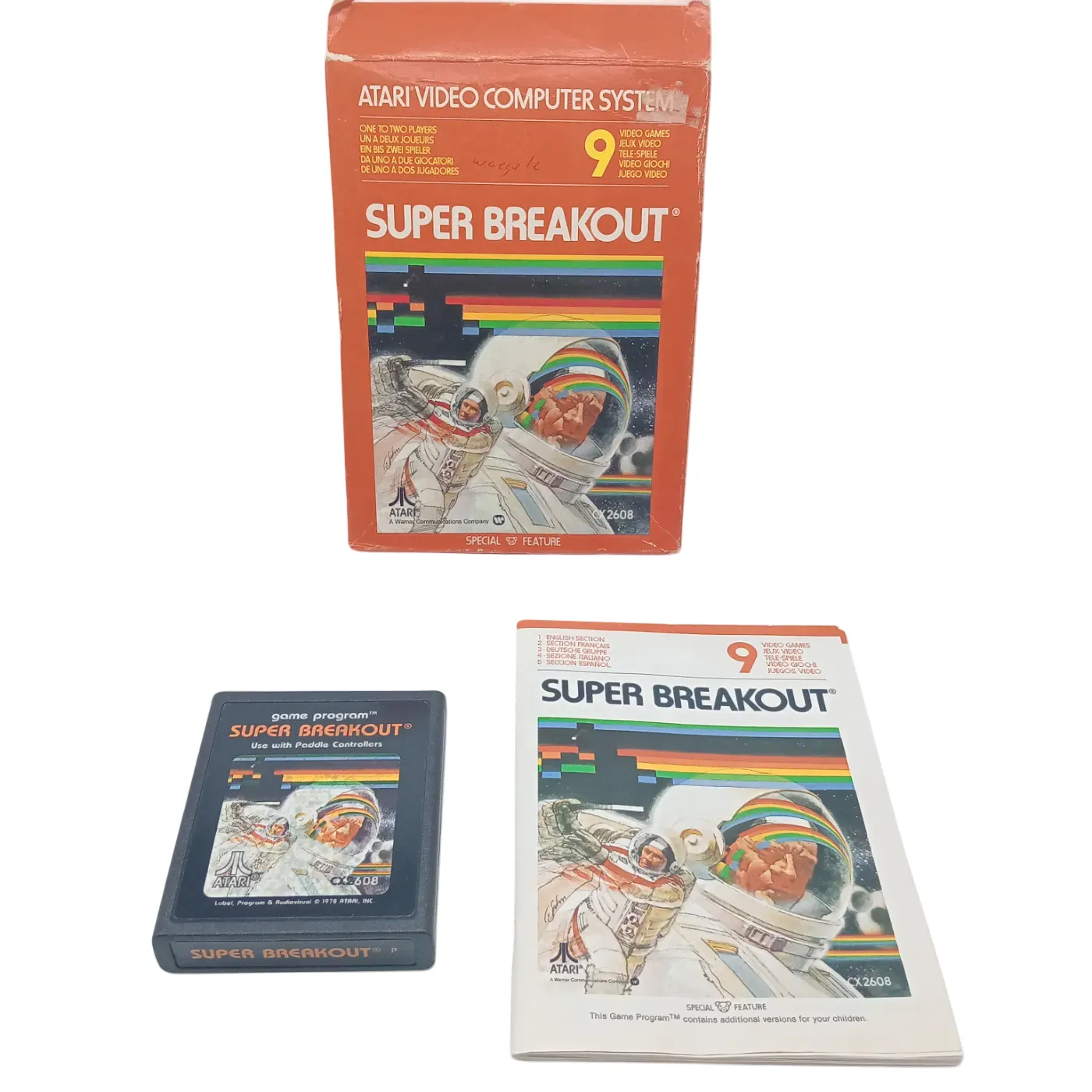 Atari 2600 Game in Box: Super Breakout (WR 1396219)