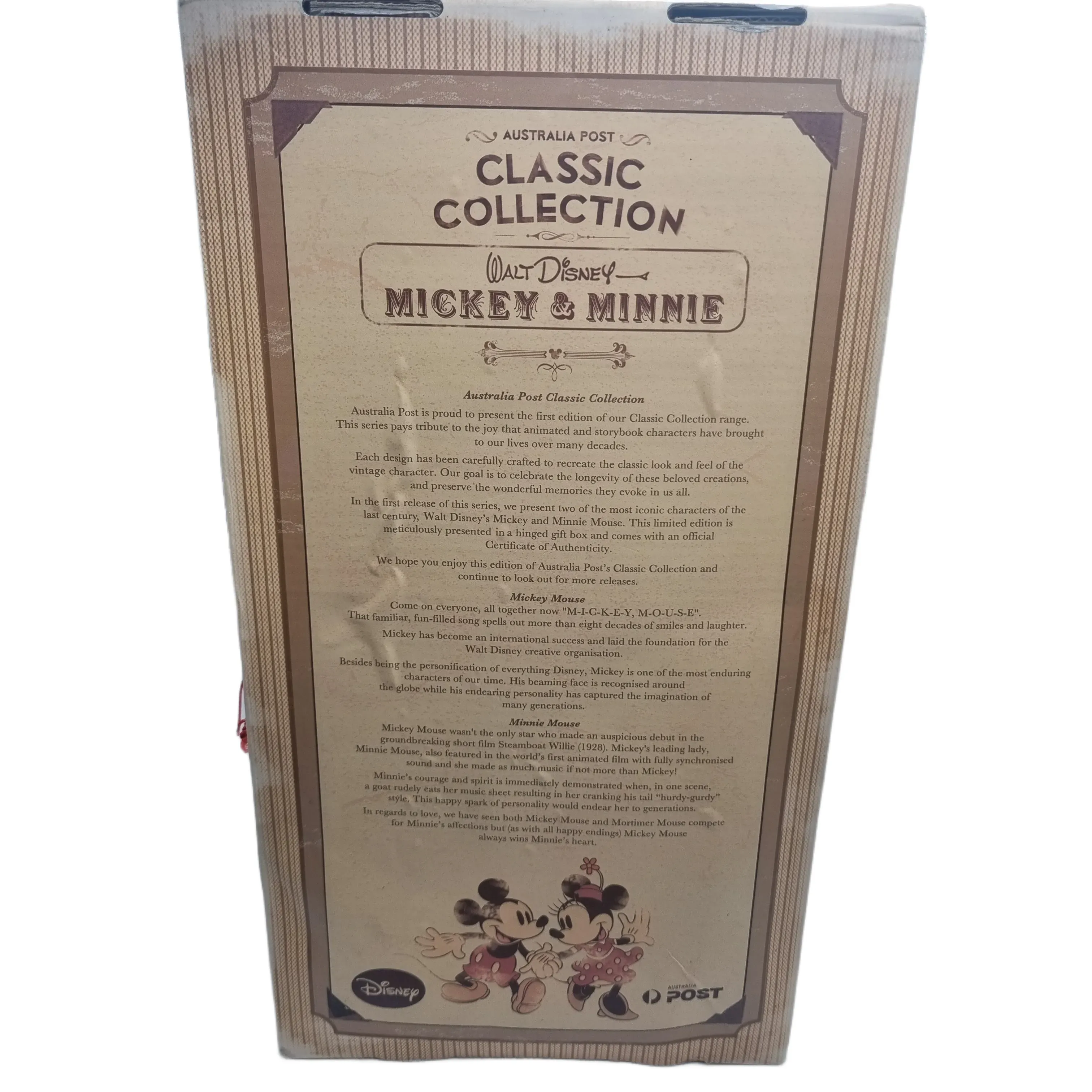 Australia Post Classic Collection: Mickey Mouse And Minnie Mouse With COA
