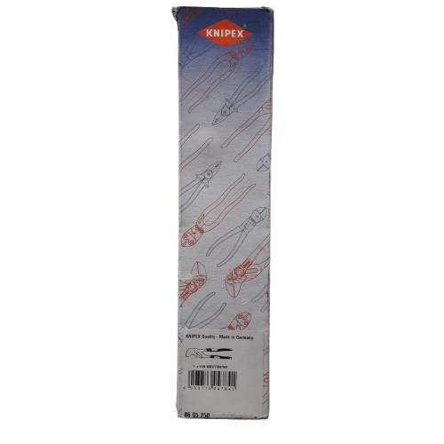 Knipex Plier Wrench, 250 mm Overall, Angled, Bent, Flat, Straight Tip, 52mm Jaw In Box