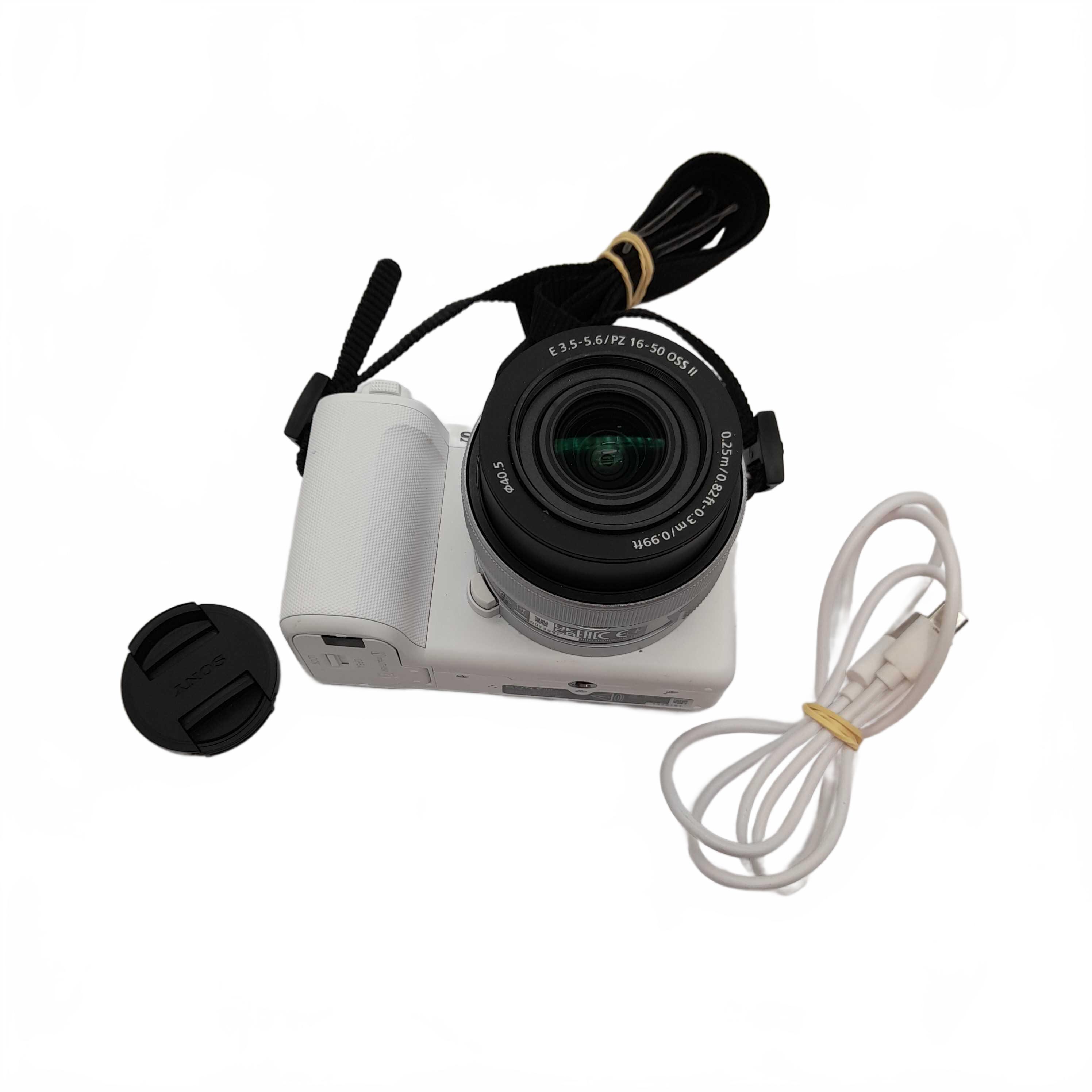 Sony Digital Camera ZV-E10M2 Silver White with 16-50mm Lens + Battery + USB C (WL 1425064)