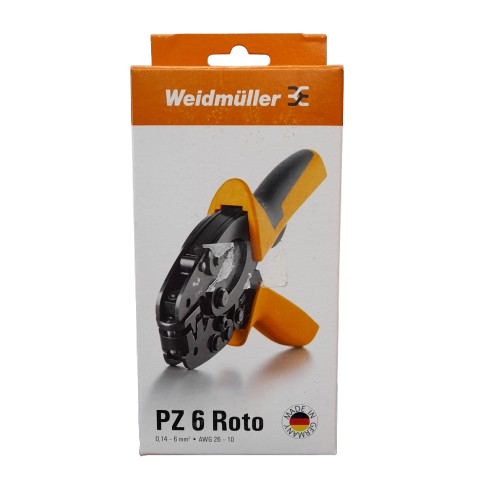 Weidmuller PZ6 Roto Hand Ratcheting Crimp Tool for Wire Ferrules (Like New) (MR)
