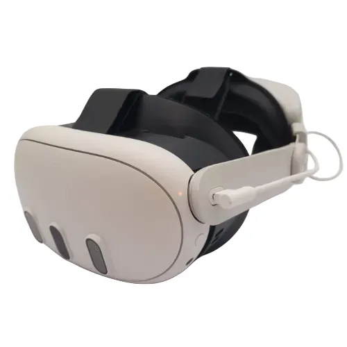 Meta Quest 3 128GB Virtual Reality Headset In Original Box With Upgraded Head Strap With Built-In Battery Pack