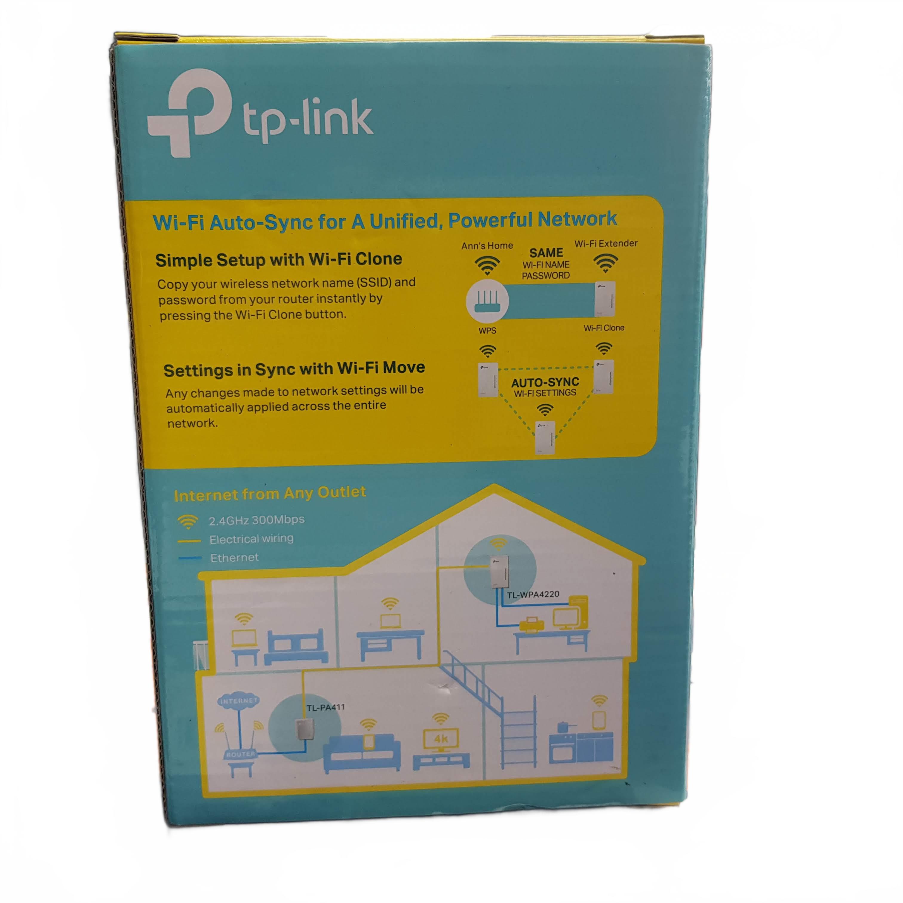TP Link TL-WPA4220 Wi-Fi Powerline Extender White (MR) (1432085)