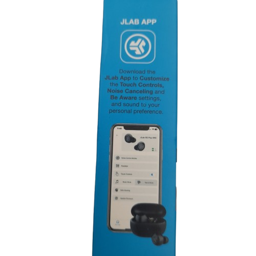 JLab GO Pop ANC True Wireless Earbuds Black (LN)