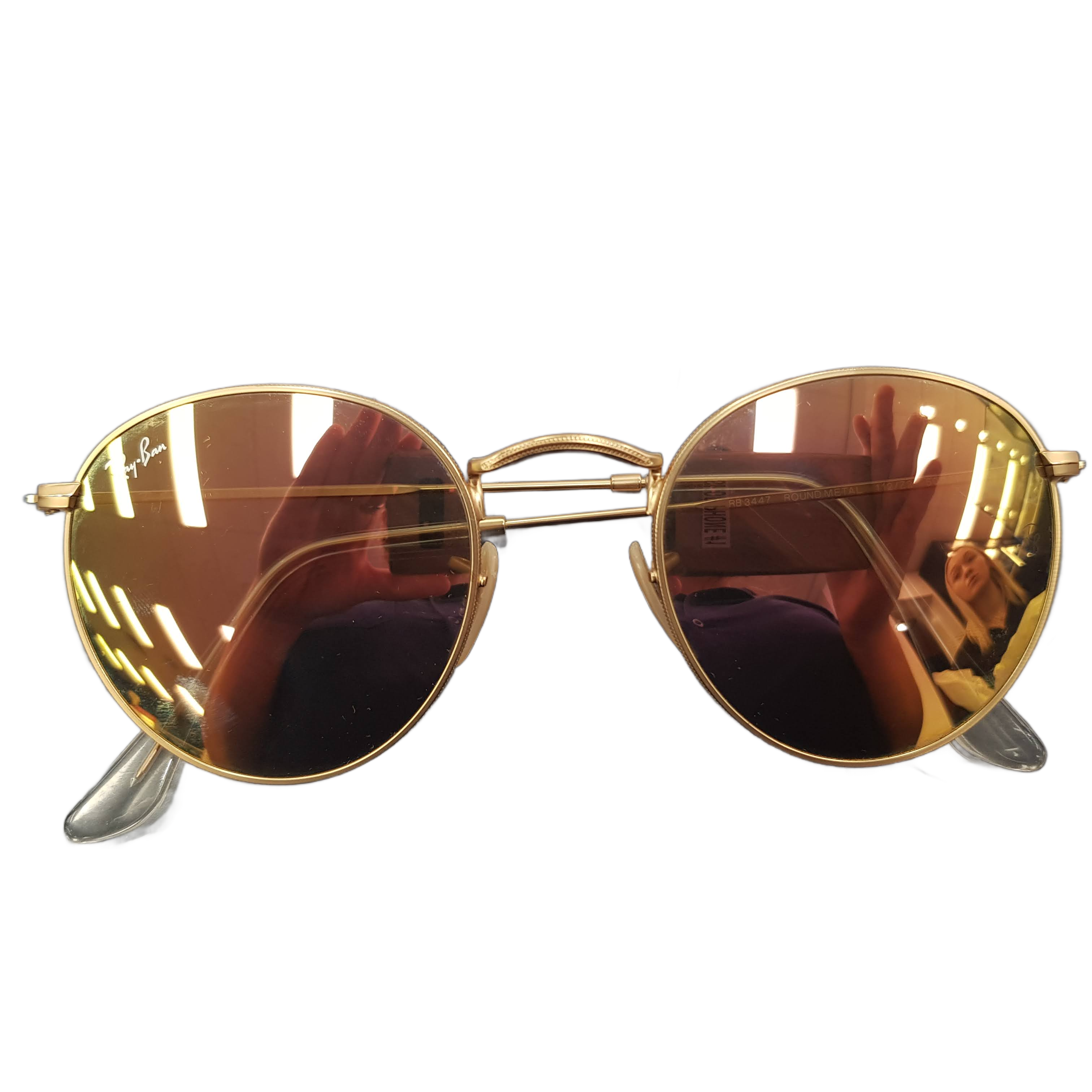 Ray Ban Sunglasses RB3447 Matte Rose Gold 50-21  **SECOND HAND** (MR 1423712)