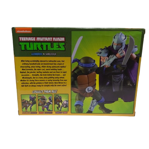 Nickelodeon Teenage Mutant Ninja Turtle Leonardo VS Shredder Figurine In Box