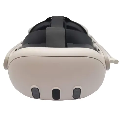 Meta Quest 3 128GB Virtual Reality Headset In Original Box With Upgraded Head Strap With Built-In Battery Pack