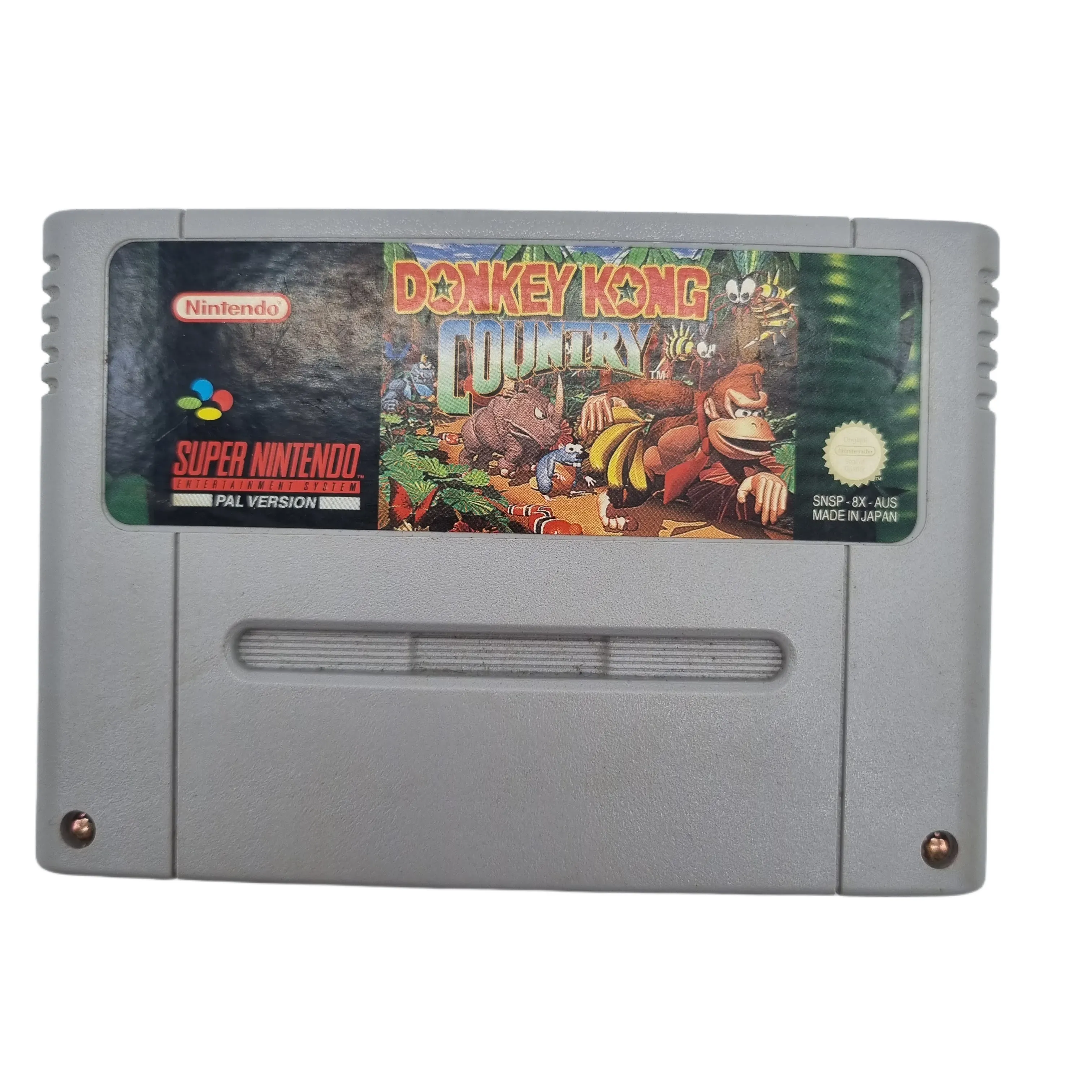 Super Nintendo Entertainment System PAL Version Game: Donkey Kong Country In Original Box