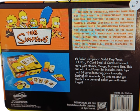 The Simpsons Delux Playing Cards (WR)