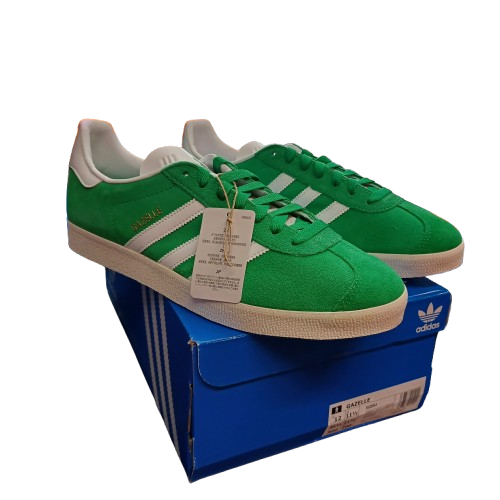 adidas Originals Gazelle Casual Shoes Green/White US Mens 12 IG2092