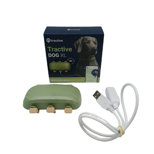 Tractive Dog XL GSP Tracker Green (TG4XL) + Box + Manual + Cord – Second Hand Item Great Condition (1388233 WR)