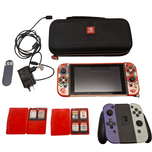 Nintendo Switch Lite – Christmas Edition + Games HAC-001(-01) (JN)