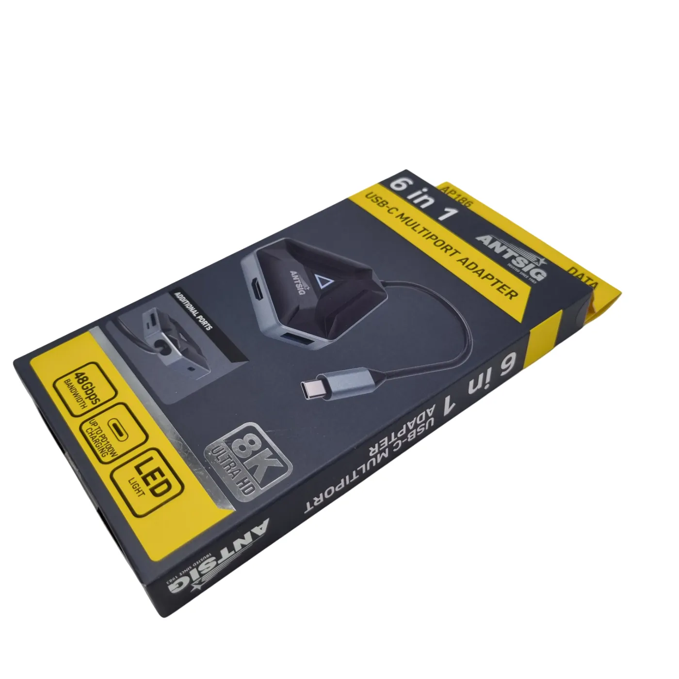 Antsig USB-C Multiport Adapter 6 in 1 Sealed (WR 1367383)