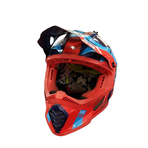 Ls2 Helmet Ecer22 Red Blue (1423948) (Used)