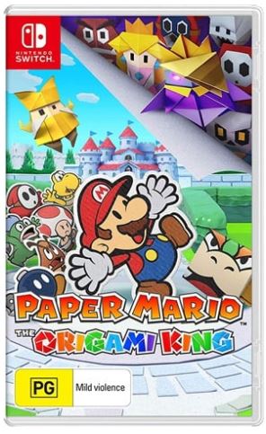 Paper mario The Origami King Nintendo Switch Game Good condition No Manual