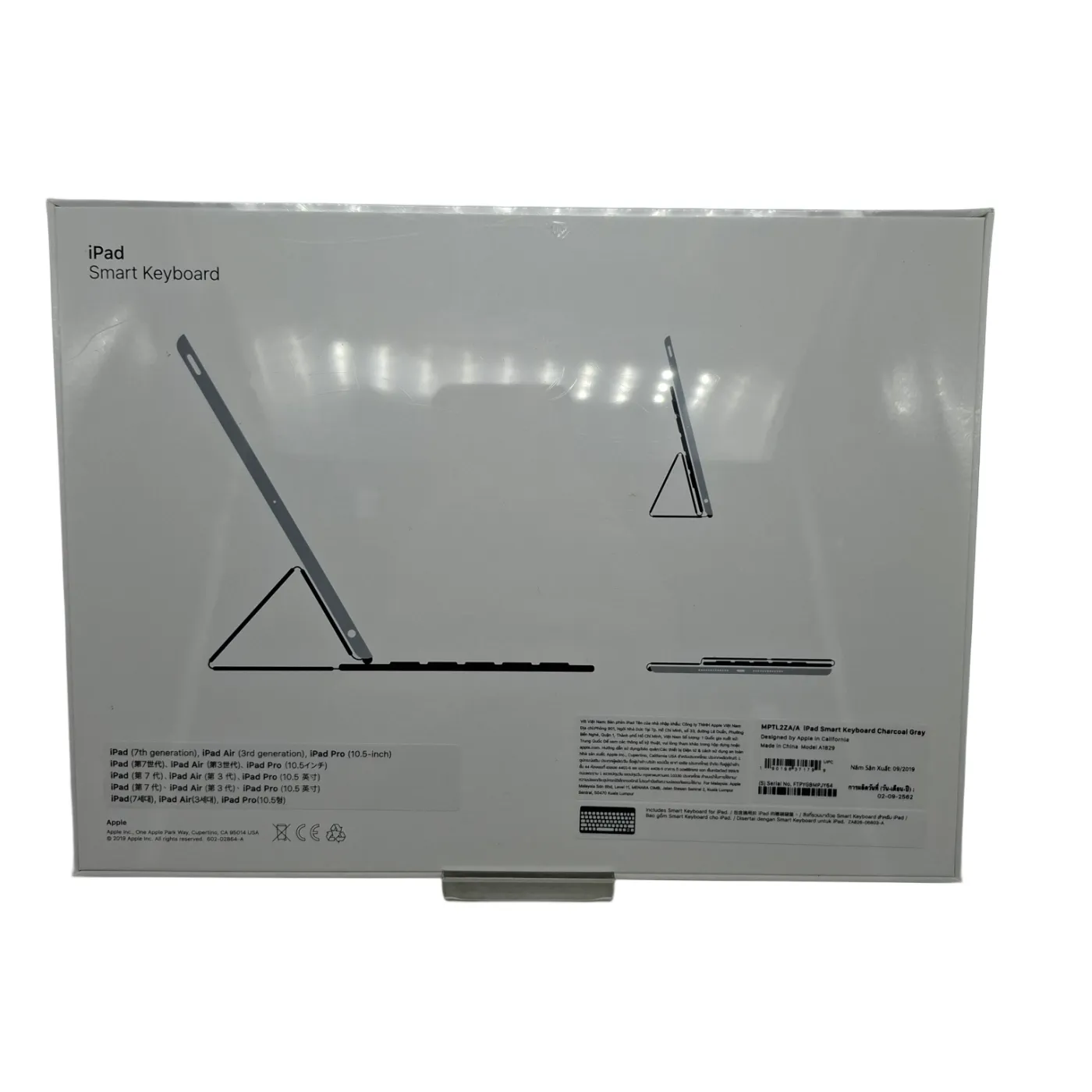 Apple iPad Smart Keyboard Charcoal Grey MPTL2ZA/A *Sealed* (WR 1382601)