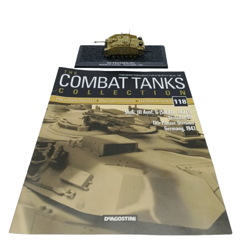 Combat Tanks Collection Stug. 3 Ausf. Brown Tank Figure With Magazine In Case (CP)