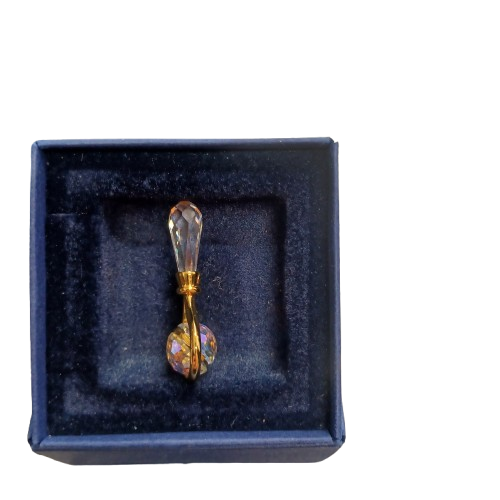 Swarovski Crystal Memories Baby Rattle (lel)