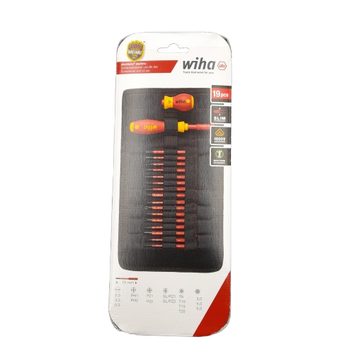 Wiha Driver Bit Set 18 Pieces, Hexagon, Phillips, Pozidriv, Slotted, TorxLike New In The Box (LN)