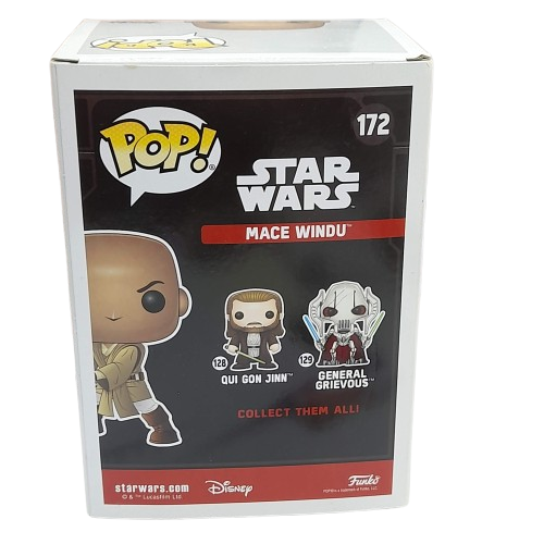 Star Wars Mace Windu Pop Vinyl Figure 172 W Exclusive (GE)