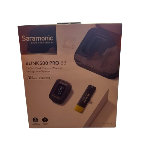 Saramonic Blink 500 Pro B3 Digital Wireless Omni Lavalier Microphone System for Lightning iOS Devices (2.4 GHz)