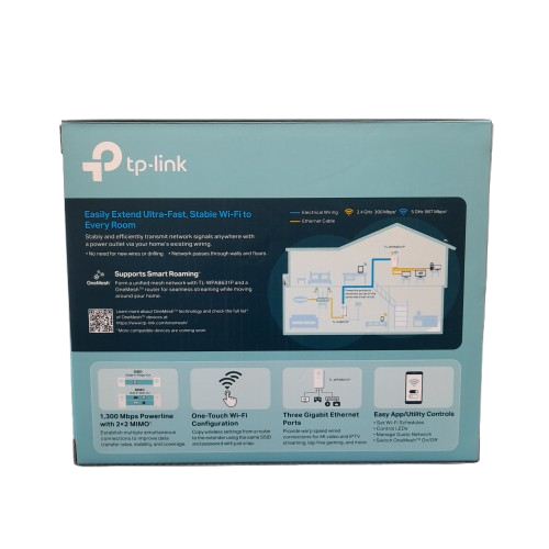 TP-Link TL-WPA8631P AV1300 Gigabit Passthrough Powerline AC Wi-Fi Extender (MR)