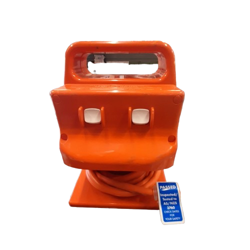 Arlec PB960-L 10A 4-Outlet Heavy Duty Power Block with RCBO Safety Switch (GE) With Box