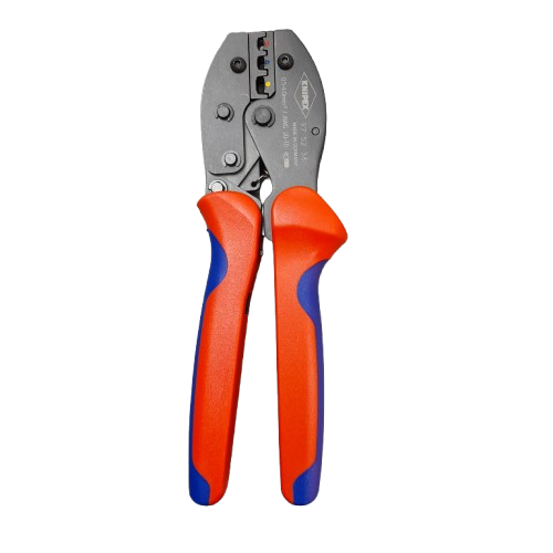 Knipex PreciForce® Hand Ratcheting Crimp Tool for Insulated Terminals, 0.5 → 6mm² Wire