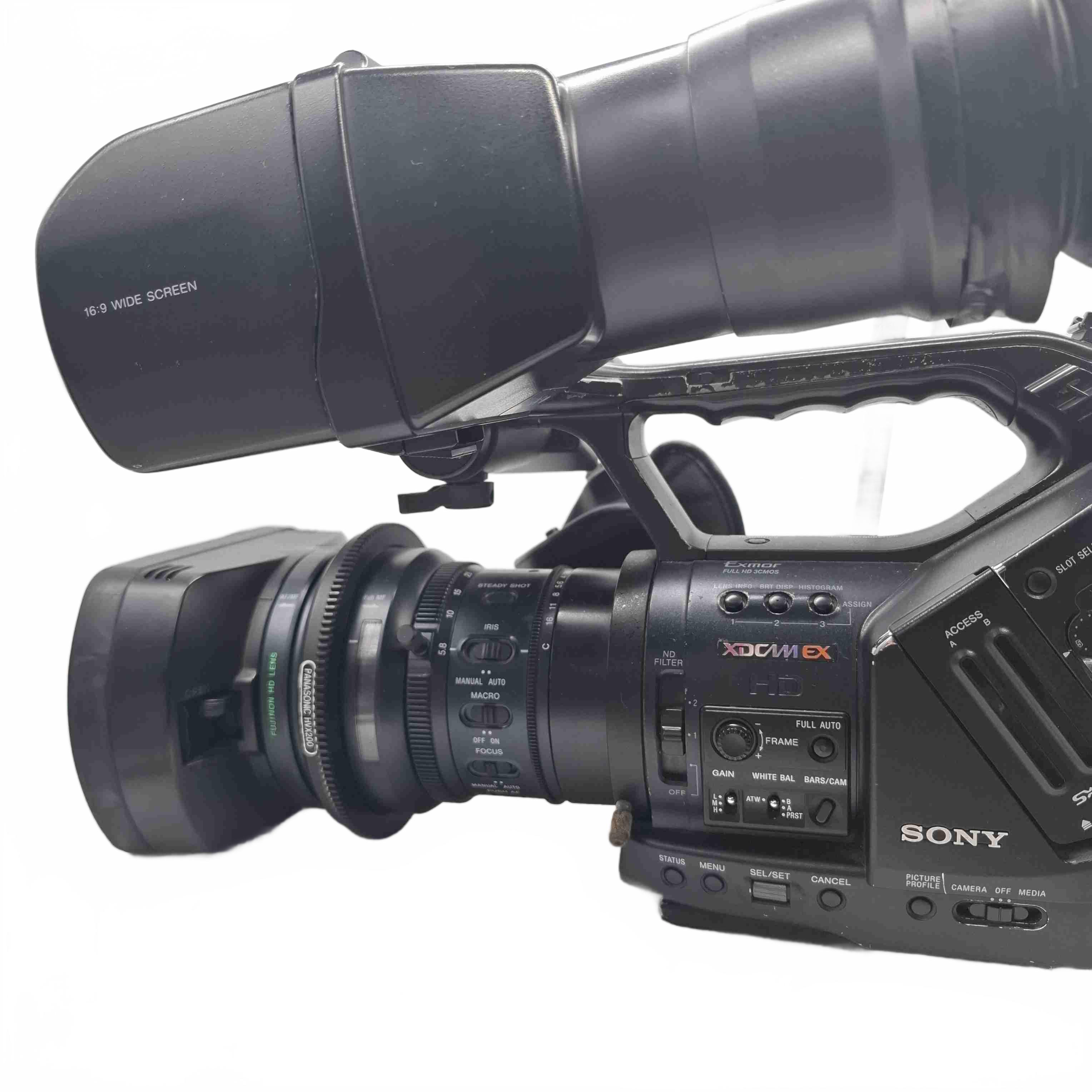 Sony Professional Camcorder XDCAMEX PMW-EX3 Kit + 3x Batteries, Charger, Lens Mount, Shoulder Mount, 0.8x Wide Conversion Lens (1435438)