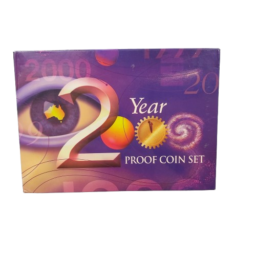 Year 2000 Six Coin Proof Set – Collectable Coins In Box
