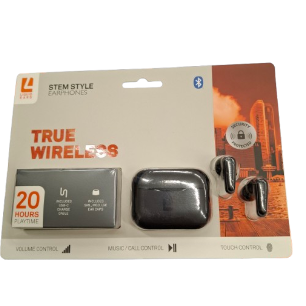 Liquid Ears True Wireless Earbuds Black (JN)