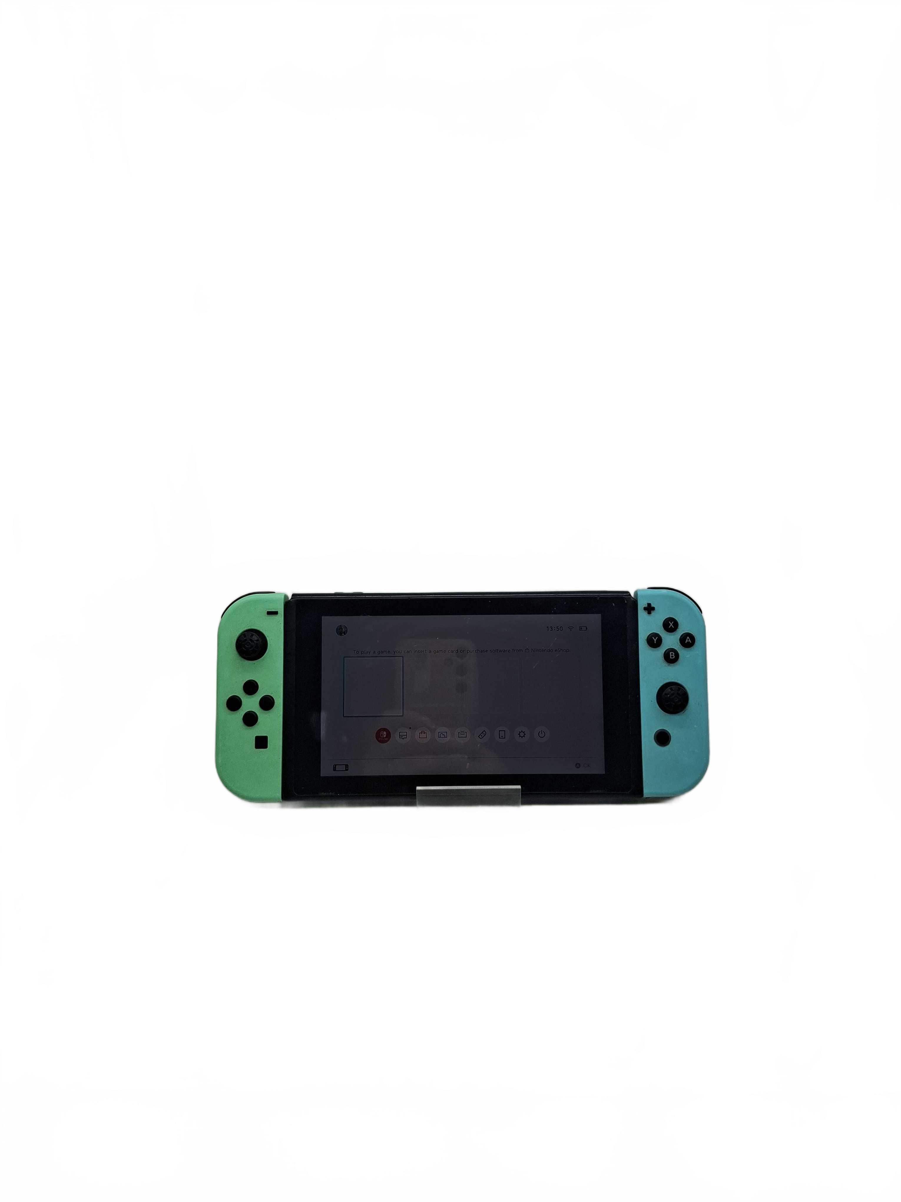 *SOLD AS IS* Nintendo Switch Console Black + Dock + Charger *Wobbly Controllers + Missing Rubbers* (WR 1432791)